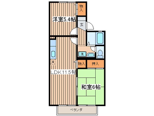 パドウェルⅡの物件間取画像